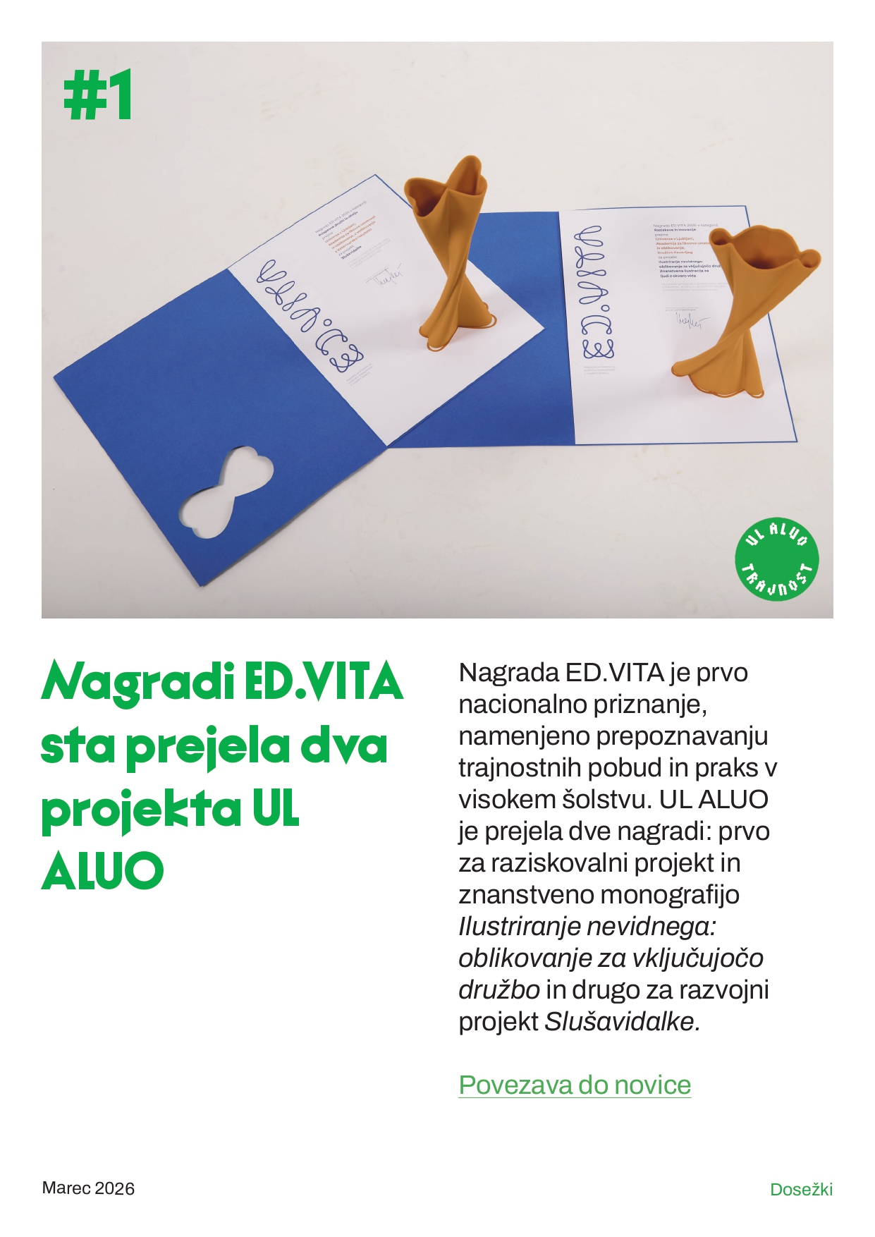 Trajnostni novičnik #1